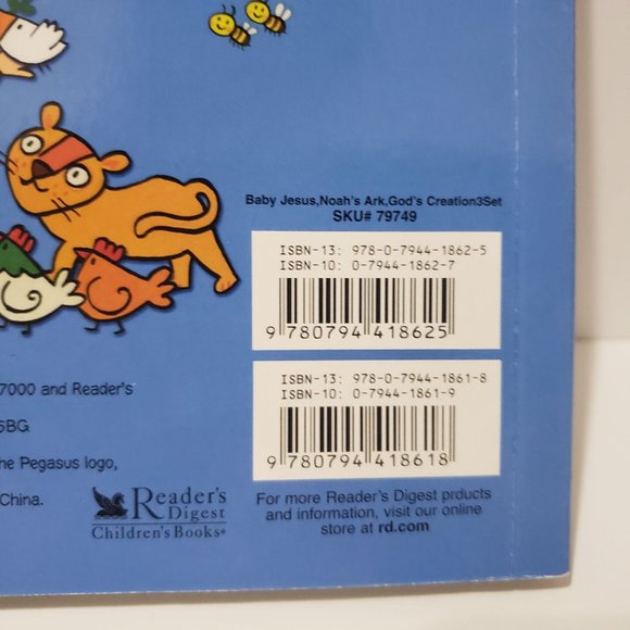 Readers Digest Bible Stories Board Books Tabbed Creation Noah's Ark Jesus - Picture 4 of 12